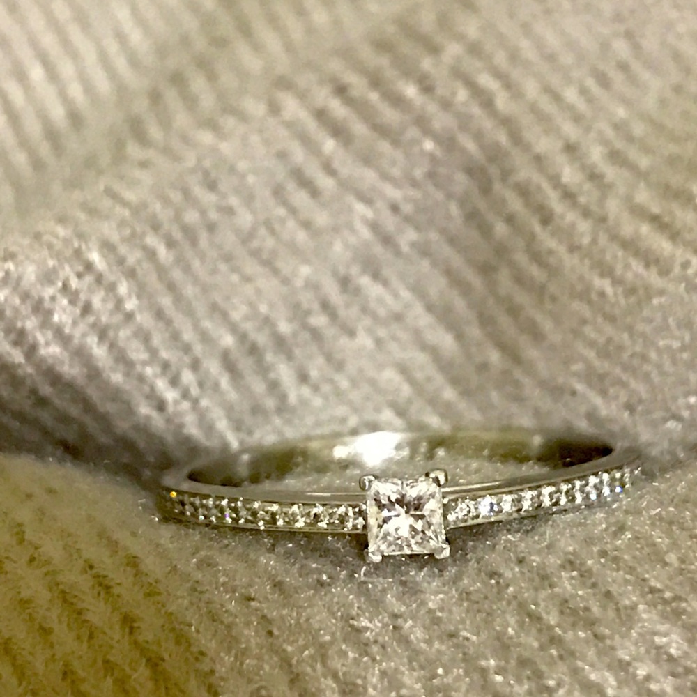 Tiffany Grace® ring in platinum with diamonds size 10